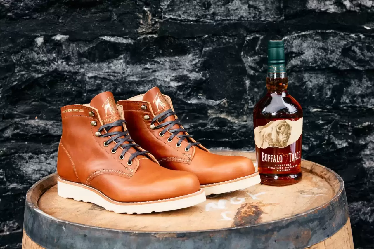 Wolverine, Buffalo Trace, and Huckberry collaborate to create a special-edition Wolverine 1000 Mile boot img#2